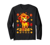 Happy Chinese New Year 2026 Year of The Horse Kids Son Manga Larga