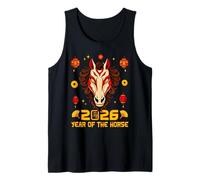 Happy Chinese New Year 2026 Year of The Horse Lunar New Year Camiseta sin Mangas