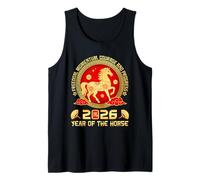 Happy Chinese New Year 2026 Year of The Horse Lunar New Year Camiseta sin Mangas