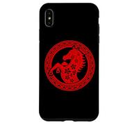 Happy Chinese New Year Art 2026 Circle Year of The Horse Carcasa para iPhone XS MAX