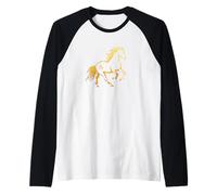 Happy Chinese New Year Art 2026 Crescent Year of The Horse Camiseta Manga Raglan