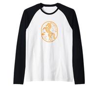 Happy Chinese New Year Art 2026 Oval Year of The Horse Camiseta Manga Raglan