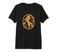 Happy Chinese New Year Art 2026 Oval Year of The Horse Camiseta Premium