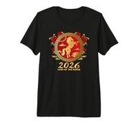 Happy Chinese New Year Art 2026 Oval Year of The Horse Camiseta Premium