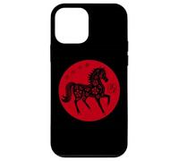 Happy Chinese New Year Art 2026 Red Round Year of The Horse Carcasa para iPhone 12 Mini
