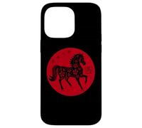 Happy Chinese New Year Art 2026 Red Round Year of The Horse Carcasa para iPhone 14 Pro MAX