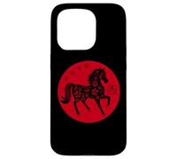 Happy Chinese New Year Art 2026 Red Round Year of The Horse Carcasa para iPhone 15 Pro