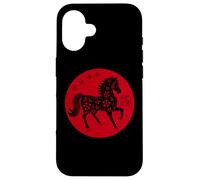 Happy Chinese New Year Art 2026 Red Round Year of The Horse Carcasa para iPhone 16