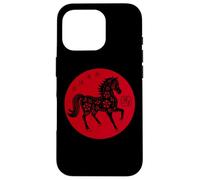Happy Chinese New Year Art 2026 Red Round Year of The Horse Carcasa para iPhone 16 Pro