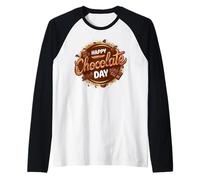 Happy Chocolate Day Celebrating World Chocolate Day Lovers Camiseta Manga Raglan