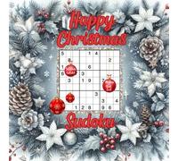 HAPPY CHRISTMAS SUDOKU: Medium & Hard Level ,100 Large Print Puzzles with Solutions ,for Adults and Teens , Ideal Gift for sudoku Lovers