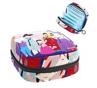 Happy Chusoek - Bolsa de almacenamiento de tampones para servilletas sanitarias, Varios colores, 4.7x6.6x6.6 in/12x17x17 cm