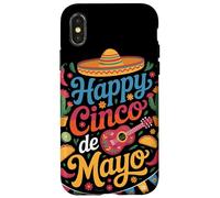 Happy Cinco De Mayo Fiesta Mexicana Sombrero Celebración Carcasa para iPhone X/XS