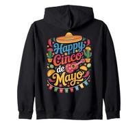 Happy Cinco De Mayo Fiesta Mexicana Sombrero Celebración Sudadera con Capucha