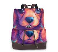 Happy Cocker Spaniel Puppy - Mochila de viaje a la moda para mujer, mochila casual, mochila de cuero estampada para mujer para el trabajo