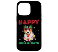 Happy Collie Days Funny Puppy Collies - Suéter de Navidad para Perro Carcasa para iPhone 14 Pro MAX