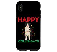 Happy Collie Days Funny Puppy Collies - Suéter de Navidad para Perro Carcasa para iPhone XS MAX