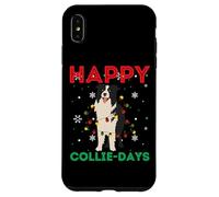 Happy Collie Days Funny Puppy Collies - Suéter de Navidad para Perro Carcasa para iPhone XS MAX