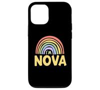 Happy Colorful I'm Nova Rainbow Pride First Name Carcasa para iPhone 12/12 Pro