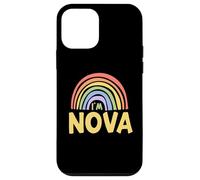 Happy Colorful I'm Nova Rainbow Pride First Name Carcasa para iPhone 12 mini