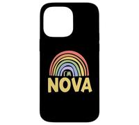 Happy Colorful I'm Nova Rainbow Pride First Name Carcasa para iPhone 14 Pro Max