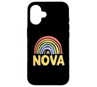 Happy Colorful I'm Nova Rainbow Pride First Name Carcasa para iPhone 16