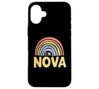 Happy Colorful I'm Nova Rainbow Pride First Name Carcasa para iPhone 16 Plus