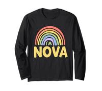 Happy Colorful I'm Nova Rainbow Pride First Name Manga Larga