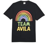 Happy Colorful Team Avila Rainbow Pride Green Yellow Comfort Colors Adult Heavyweight T-Shirt