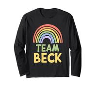 Happy Colorful Team Beck Rainbow Pride Green Yellow Manga Larga