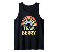 Happy Colorful Team Berry Rainbow Pride Green Yellow Camiseta sin Mangas