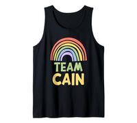 Happy Colorful Team Cain Rainbow Pride Green Yellow Camiseta sin Mangas