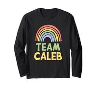 Happy Colorful Team Caleb Rainbow Pride Green Yellow Manga Larga