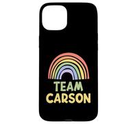 Happy Colorful Team Carson Rainbow Pride Green Yellow Carcasa para iPhone 15 Plus