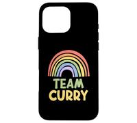 Happy Colorful Team Curry Rainbow Pride Green Yellow Carcasa para iPhone 16 Pro MAX