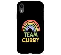 Happy Colorful Team Curry Rainbow Pride Green Yellow Carcasa para iPhone XR