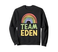 Happy Colorful Team Eden Rainbow Pride Green Yellow Sudadera
