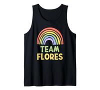 Happy Colorful Team Flores Rainbow Pride Green Yellow Camiseta sin Mangas