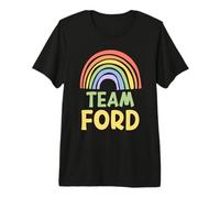Happy Colorful Team Ford Rainbow Pride Green Yellow Camiseta Premium