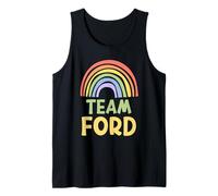 Happy Colorful Team Ford Rainbow Pride Green Yellow Camiseta sin Mangas