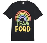 Happy Colorful Team Ford Rainbow Pride Green Yellow Comfort Colors Adult Heavyweight T-Shirt