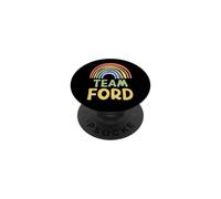 Happy Colorful Team Ford Rainbow Pride Green Yellow PopSockets PopGrip Adhesivo