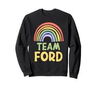 Happy Colorful Team Ford Rainbow Pride Green Yellow Sudadera