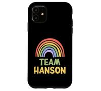 Happy Colorful Team Hanson Rainbow Pride Green Yellow Carcasa para iPhone 11