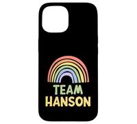 Happy Colorful Team Hanson Rainbow Pride Green Yellow Carcasa para iPhone 15