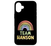 Happy Colorful Team Hanson Rainbow Pride Green Yellow Carcasa para iPhone 16 Plus