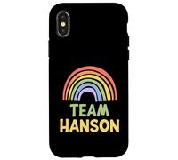 Happy Colorful Team Hanson Rainbow Pride Green Yellow Carcasa para iPhone X/XS