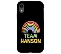 Happy Colorful Team Hanson Rainbow Pride Green Yellow Carcasa para iPhone XR