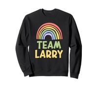 Happy Colorful Team Larry Rainbow Pride Green Yellow Sudadera