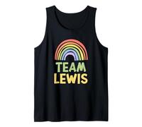 Happy Colorful Team Lewis Rainbow Pride Green Yellow Camiseta sin Mangas